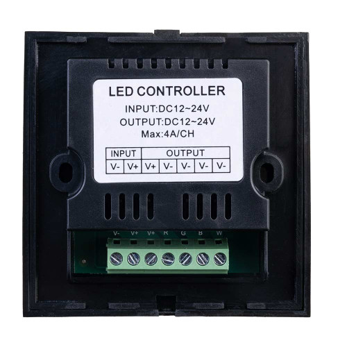 LED диммер с клеммами белый 16A DC12-24V- Сенсорная панель 6 кнопок ( 1022767 )