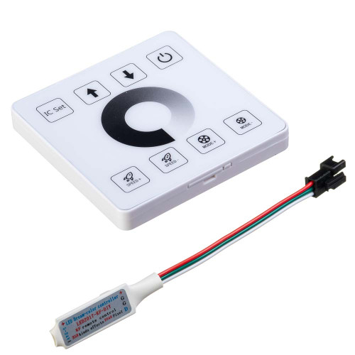 Настенная сенсорная панель с RF контроллером для ленты Running effect 12-24V ( 1022777 )