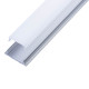 LED профиль накладной гибкий ЛПФ-4 анодированный (17х4мм) 2м с матовым рассеивателем в комплекте ( 1022794 )