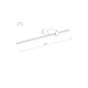Світильник Nowodvorski 10312 Saber LED M 1x11W 3000K 380Lm IP20 Bl ( 4018244 )