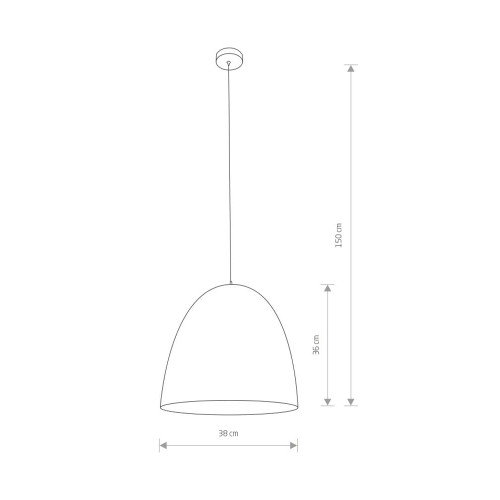 Підвісний світильник Nowodvorski 10323 Egg M E27 1x40W IP20 Wh ( 4012257 )