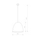 Підвісний світильник Nowodvorski 10323 Egg M E27 1x40W IP20 Wh ( 4012257 )
