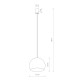 Підвісний світильник Nowodvorski 10334 Candy I Zwis GU10 1x35W IP20 Bl ( 4012260 )