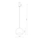 Подвесной светильник Nowodvorski 10335 Candy I Zwis GU10 1x35W IP20 Wh ( 4012261 )