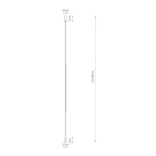 Світильник Nowodvorski 10362 Vertic Led 1x19W 3000K 650Lm IP20 Bl ( 4012263 )