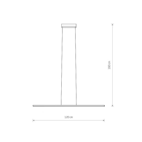Підвісний світильник Nowodvorski 10363 Bar LED 1x24W 3000K 800Lm IP20 Bl ( 4012264 )