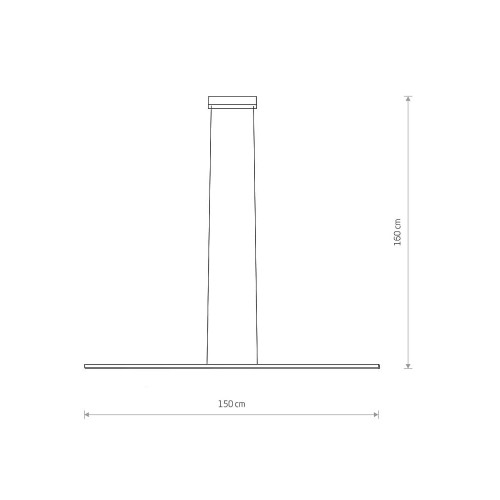 Підвісний світильник Nowodvorski 10364 Bar LED 1x30W 3000K 1000Lm IP20 Bl ( 4012265 )