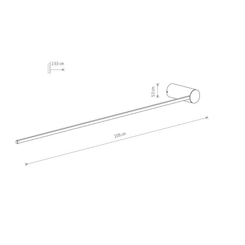 Світильник Nowodvorski 10367 Arm Led 1x14W 3000K 520Lm IP20 Bl ( 4018231 )