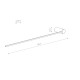 Світильник Nowodvorski 10367 Arm Led 1x14W 3000K 520Lm IP20 Bl ( 4018231 )