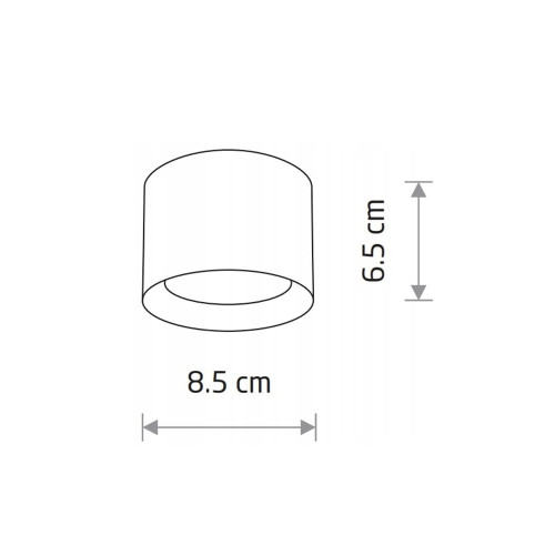 Точковий світильник Nowodvorski 10481 Maun GX53 1x12W IP54 Wh ( 4018128 )