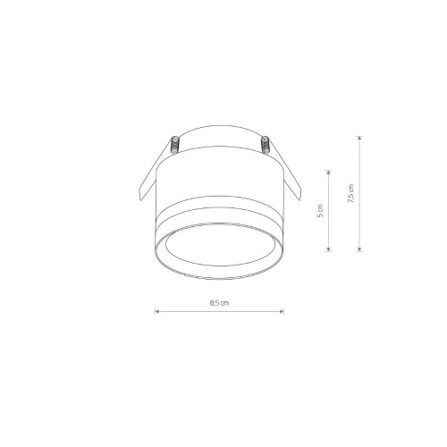 Точковий світильник Nowodvorski 10489 Murter GX53 1x12W IP20 Bl ( 4018124 )