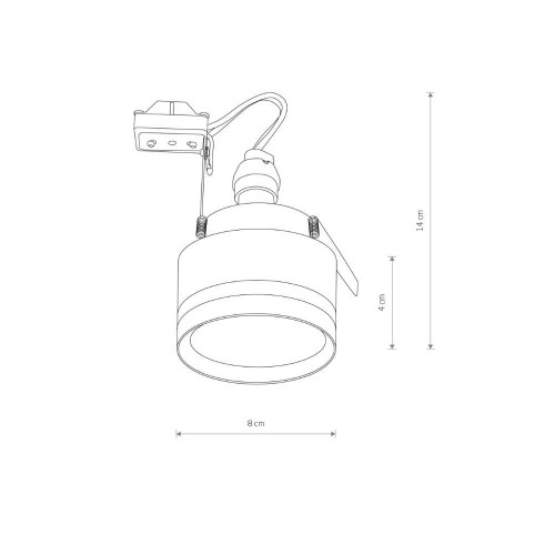 Точечный светильник Nowodvorski 10494 Mljet GU10 1x10W IP20 Wh ( 4018114 )