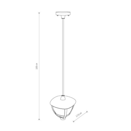 Світильник вуличний Nowodvorski 10496 Amelia E27 1x10W IP44 Bl ( 4018276 )