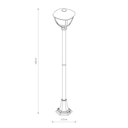 Светильник уличный Nowodvorski 10497 Amelia E27 1x10W IP44 Bl ( 4018270 )