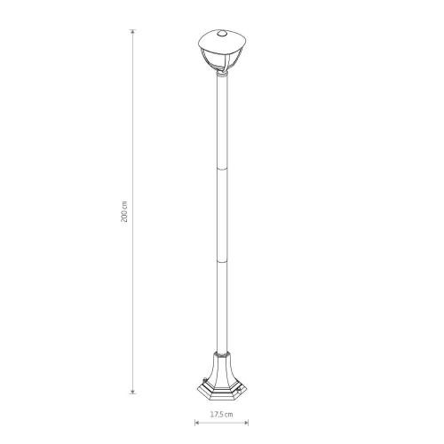 Светильник уличный Nowodvorski 10498 Amelia E27 1x10W IP44 Bl ( 4018274 )