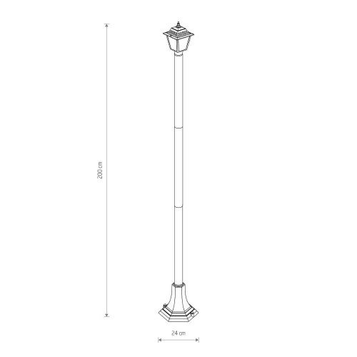 Светильник уличный Nowodvorski 10502 Ana E27 1x10W IP44 Bl ( 4018273 )
