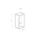 Уличный светильник Nowodvorski 10504 Margot E14 1x60W IP54 Gr ( 4012230 )
