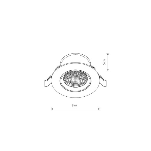 Точковий світильник Nowodvorski 10546 Egina LED 1x5W 3000K 350Lm IP20 Wh ( 4012421 )