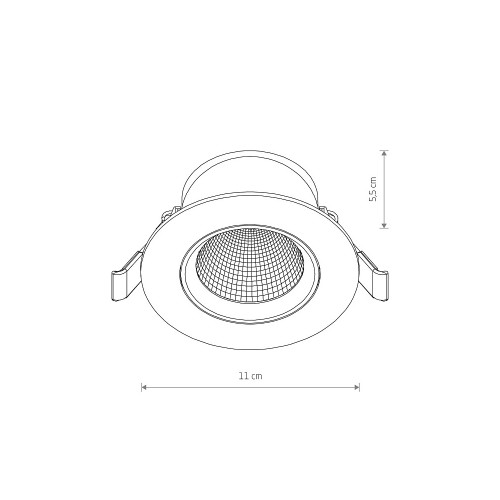 Точковий світильник Nowodvorski 10551 Egina LED 1x10W 3000K 700Lm IP20 Wh ( 4012423 )