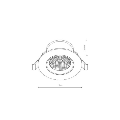 Точковий світильник Nowodvorski 10553 Egina LED 1x10W 3000K 650Lm IP20 Bl ( 4018108 )