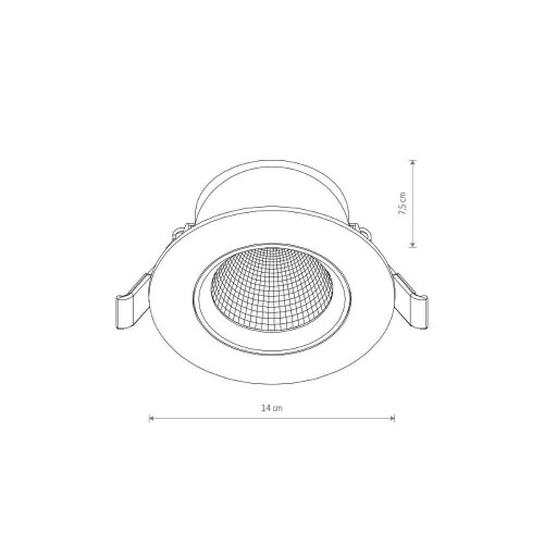 Точковий світильник Nowodvorski 10558 Egina LED 1x15W 4000K 1100Lm IP20 Bl ( 4018104 )