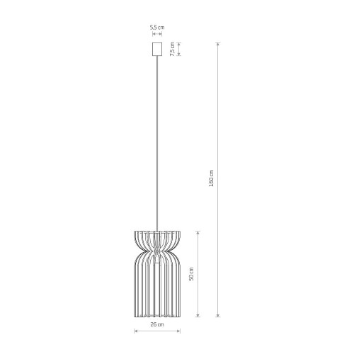 Подвесной светильник Nowodvorski 10570 Kymi A E27 1x60W IP20 Вeige ( 4012276 )