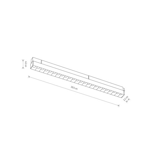 Магнітний трековий світильник Nowodvorski 10643 LVM Focus Led 1x15W 4000K 1400Lm IP20 Bl ( 4018192 )