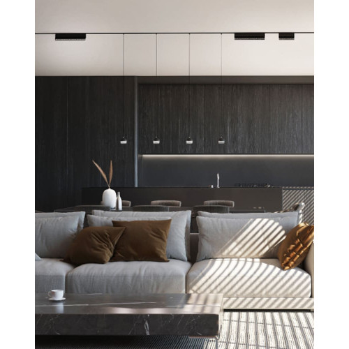 Магнітний трековий світильник Nowodvorski 10646 LVM Focus Out Led 1x9w 4000к 880Lm IP20 Bl ( 4018197 )