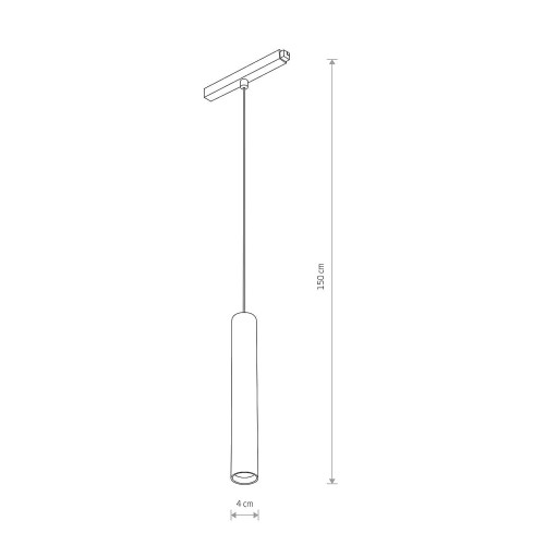 Магнитный трековый светильник Nowodvorski 10652 LVM Roller Led 1x9w 4000к 680Lm IP20 Bl ( 4018203 )