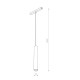 Магнитный трековый светильник Nowodvorski 10652 LVM Roller Led 1x9w 4000к 680Lm IP20 Bl ( 4018203 )