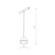Магнитный трековый светильник Nowodvorski 10654 LVM Slot Led 1x8w 4000к 400Lm IP20 Bl ( 4018200 )