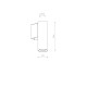 Світильник Nowodvorski 10747 Fourty Wall S GU10 1x10W IP20 Bl ( 4018213 )