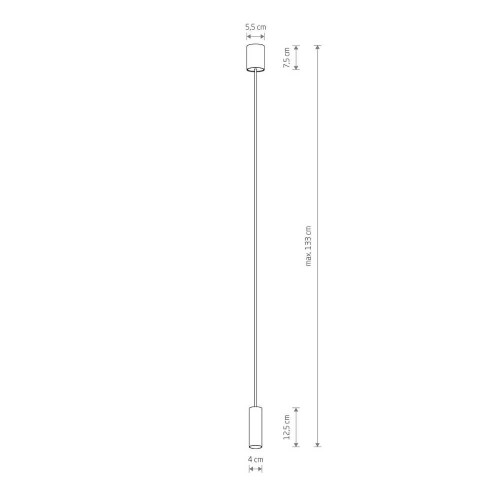 Підвісний світильник Nowodvorski 10764 Fourty S GU10 1x10W IP20 Wh ( 4018037 )