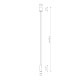 Підвісний світильник Nowodvorski 10764 Fourty S GU10 1x10W IP20 Wh ( 4018037 )