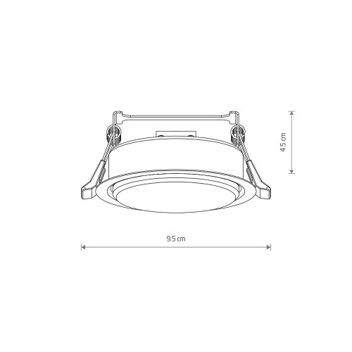 Точковий світильник Nowodvorski 10840 Uno S GX53 1x15W IP20 Wh ( 4012425 )