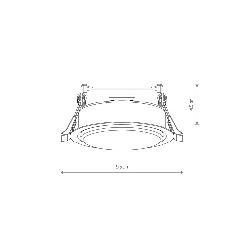 Точковий світильник Nowodvorski 10841 Uno S GX53 1x15W IP20 Bl ( 4012426 )