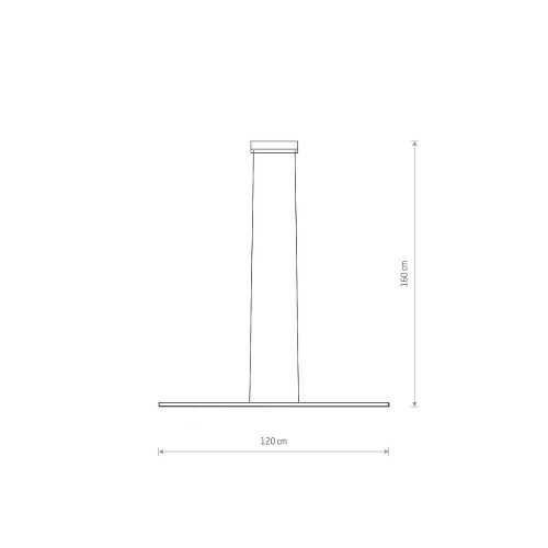 Cвітильник Nowodvorski 10847 Bar LED S 1x21W 4000K 1300Lm IP20 Bl ( 4018063 )