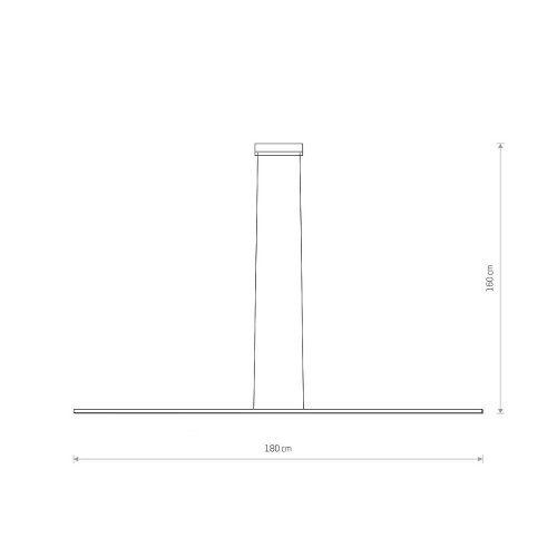 Підвісний світильник Nowodvorski 10850 Bar LED L 1x27W 4000K 1700Lm IP20 Bl ( 4018059 )