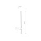 Светильник Nowodvorski 10853 Saber M Led 1x11W 4000K 410Lm IP20 Bl ( 4012368 )