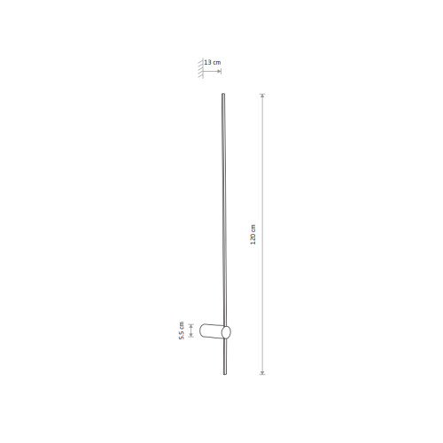 Светильник Nowodvorski 10854 Saber L Led 1x16W 4000K 570Lm IP20 Bl ( 4012369 )