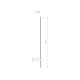 Светильник Nowodvorski 10854 Saber L Led 1x16W 4000K 570Lm IP20 Bl ( 4012369 )