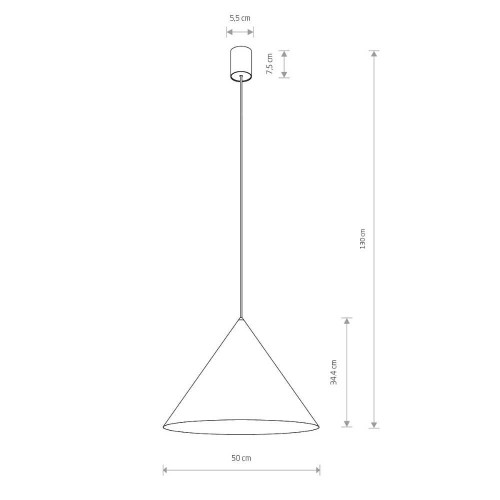 Підвісний світильник Nowodvorski 10872 Zenith L GU10 1x20W IP20 Silk Gray ( 4012289 )