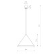 Підвісний світильник Nowodvorski 10872 Zenith L GU10 1x20W IP20 Silk Gray ( 4012289 )