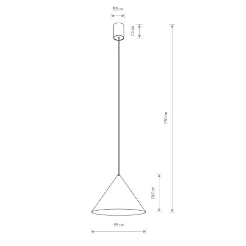 Підвісний світильник Nowodvorski 10878 Zenith M GU10 1x20W IP20 Silk Gray ( 4012287 )