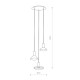 Подвесной светильник Nowodvorski 10905 HERMANOS III GU10 3x10W IP20 Bl ( 4018062 )