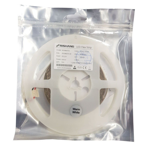 Світлодіодна стрічка RISHANG 2835-60-IP20-WW-8-12 RD0860TA-B 3000K CRI80 ( 4016332 )