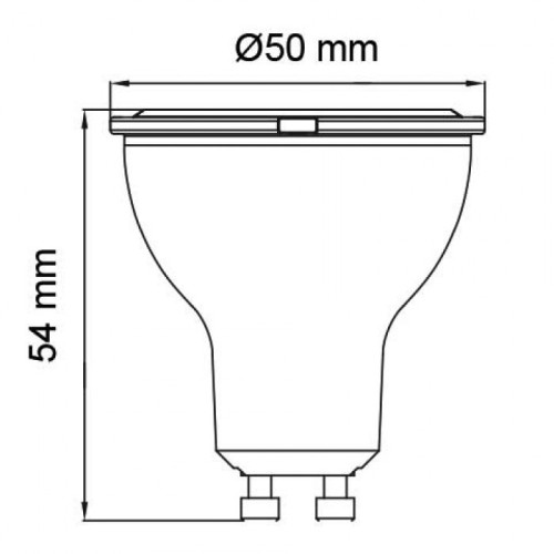 Лампа світлодіодна "CONVEX-8" 8W 6400K GU10 8W 6400K ( 4013286 )