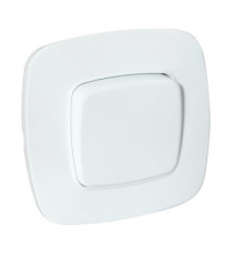 Вимикач 1-клавішний білий ELA