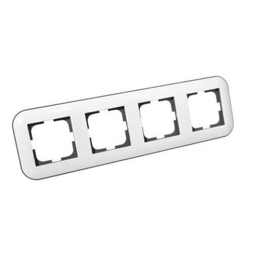 Рамка 4-а LOFT білий+сірий ( 4013453 )