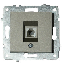 Механізм розетки телефонної GRANO антрацит